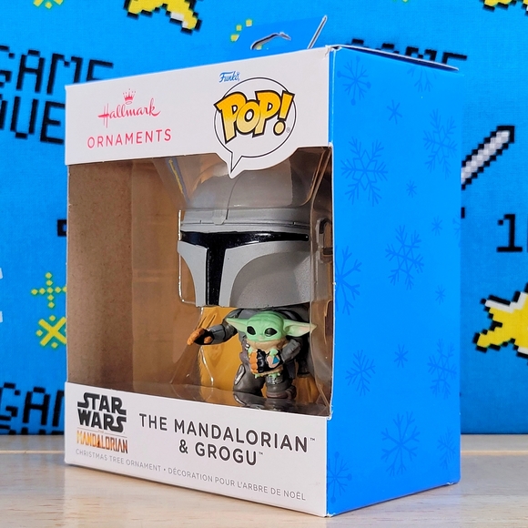 Funko Pop The Mandalorian & Grogu Hallmark Vinyl 3" Christmas Tree Ornament New - Picture 6 of 9